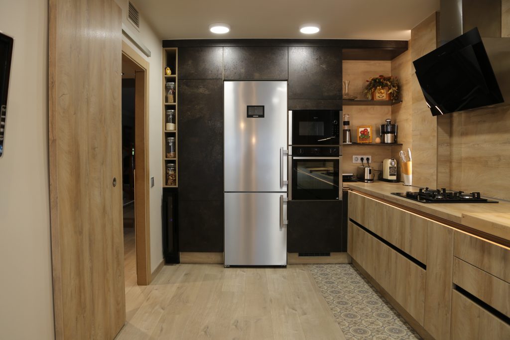 Cocina de madera y óxido.