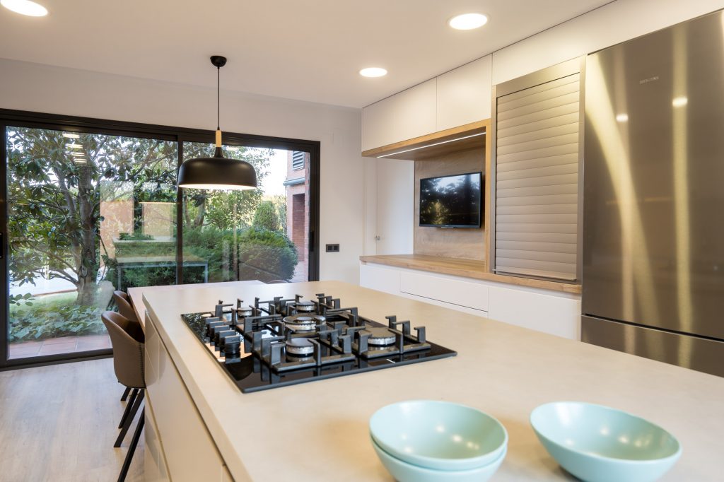Cocina conectada con la naturaleza.